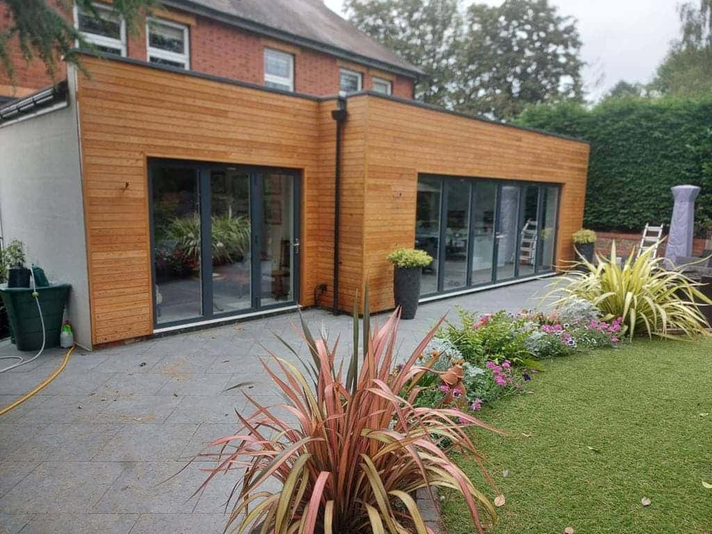 This is a photo of Aluminium bi-folding doors this installation was carried out by Bi-folding Doors Liverpool